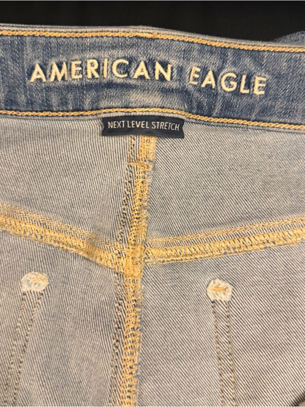 American Eagle Outfitters Light Blue Distressed Skinny Jeggings - Picture 2 of 9